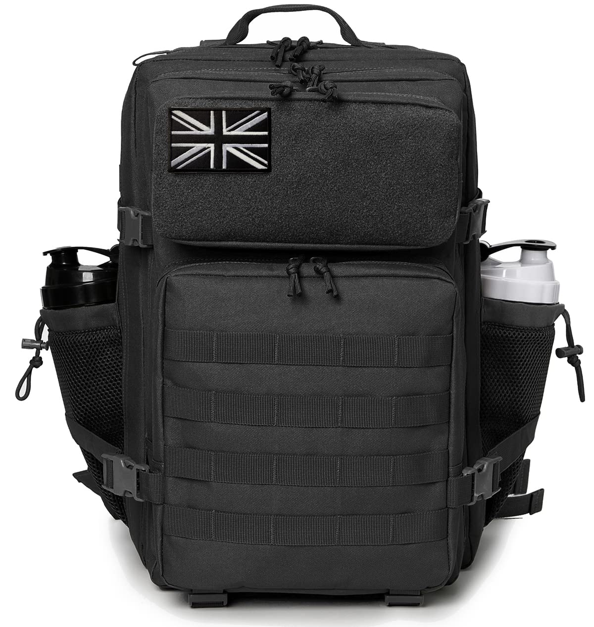 QT&QY Military Tactical Backpacks For Men Army Molle Daypack 25L/35L/45L Lage 3 Day Bug Out Bag Camping Hiking Rucksack With Bottle Holder
