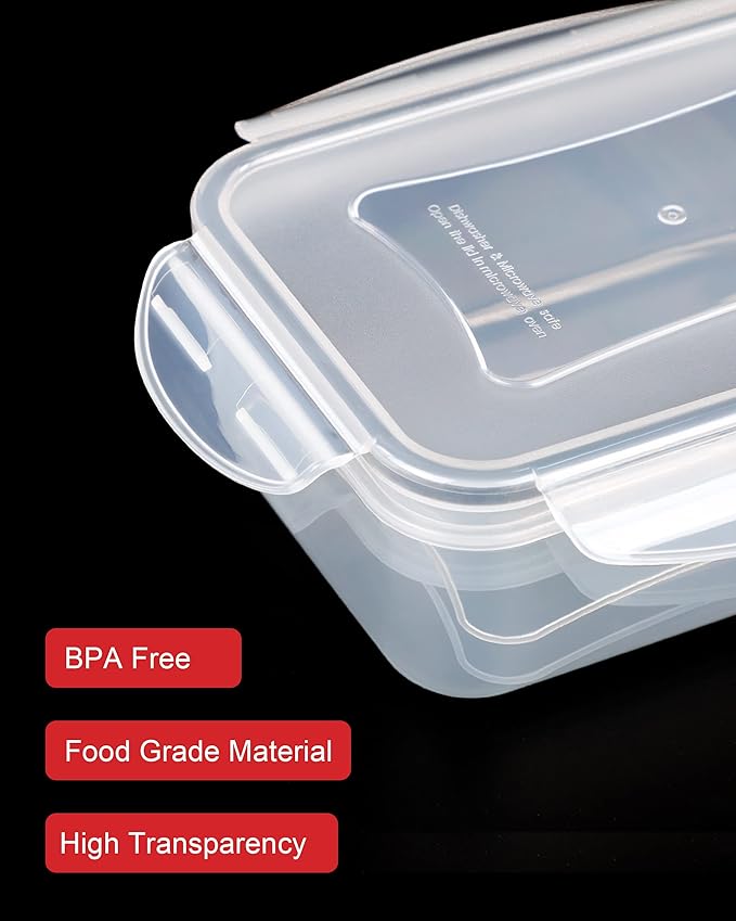 56 Pcs Large Food Storage Containers Set