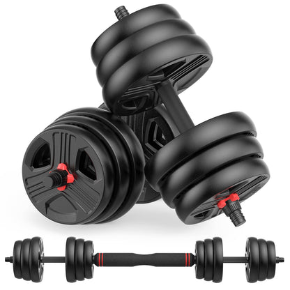 UKEEP Adjustable Dumbbells Set, 20/30/40/60/80lbs Free Weight Set with Connector of 2 Convertible to Barbell, Fitness Exercises for Home Gym Suitable Men/Women