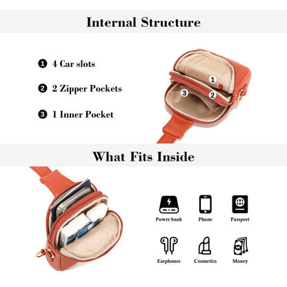 INICAT Anti Theft Crossbody Bags for Women Travel Small Sling Bags Cross Body Bag Purses for Woman