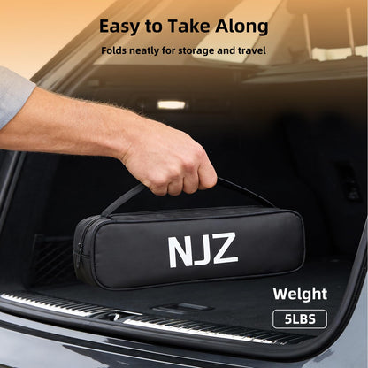 NJZ Folding Outdoor Chair — Easy Outdoor Comfort, Simple One-Piece Design, Stable Aluminum Frame, Relaxed Seating for Backyard, Camping & Everyday Use