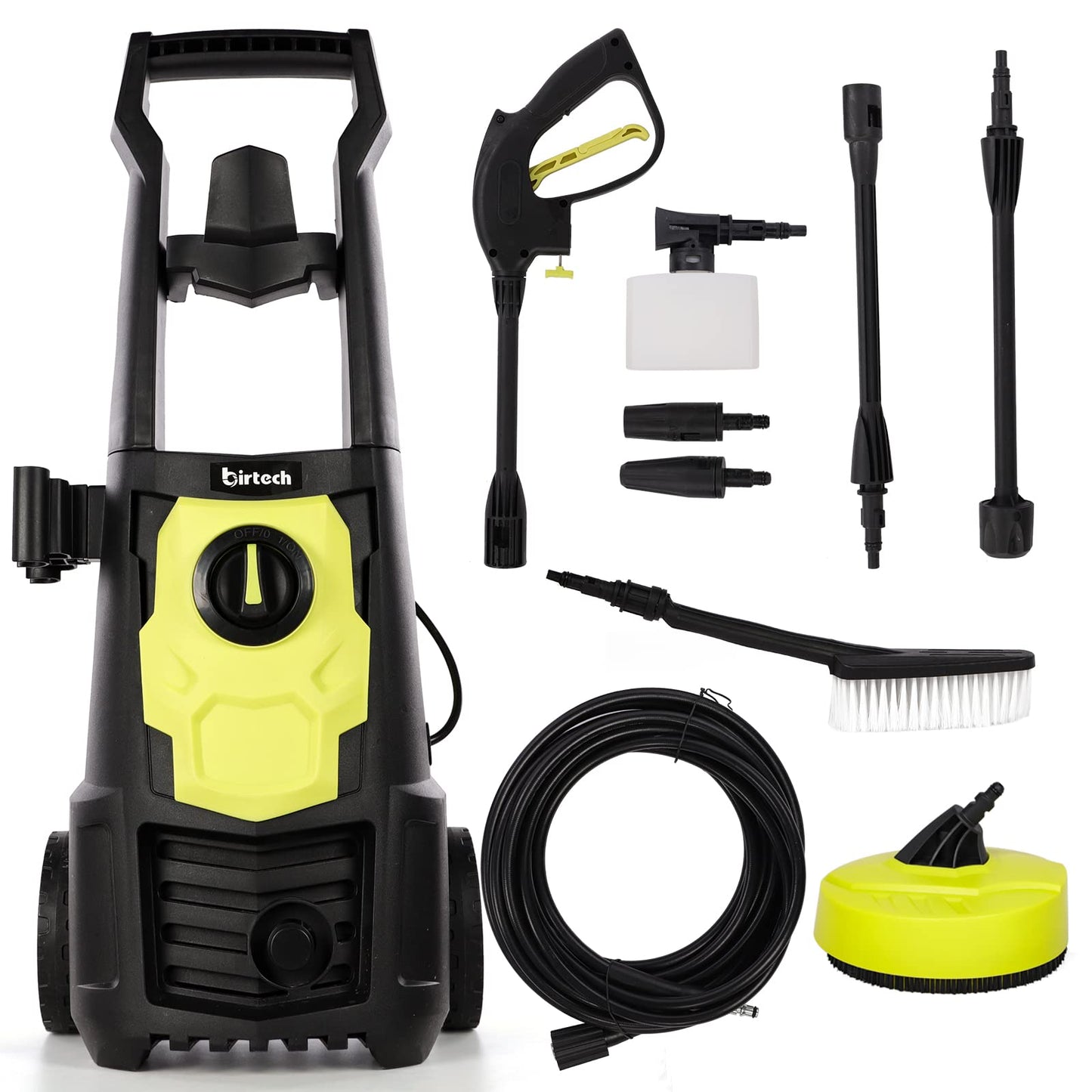 Pressure Washers, 1650W 135Bar 420L/H Electric Jet Washers Pressure Washers with Patio Cleaner, Power Washer with Adjustable Spray Nozzle, Pressure Washer for Patio Car Garden Yard Fences Driveways