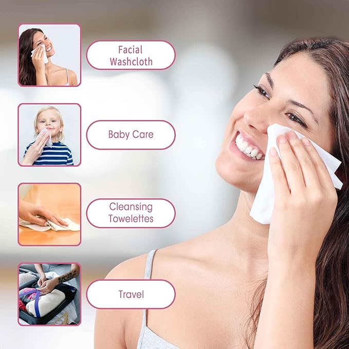 Disposable Fast Dry Wipes, Daily Face Towel, Facial Washcloth, Makeup Remover