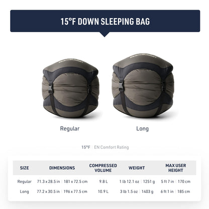 Sea to Summit Ascent Women's Down Sleeping Bag, 15-Degree, Regular