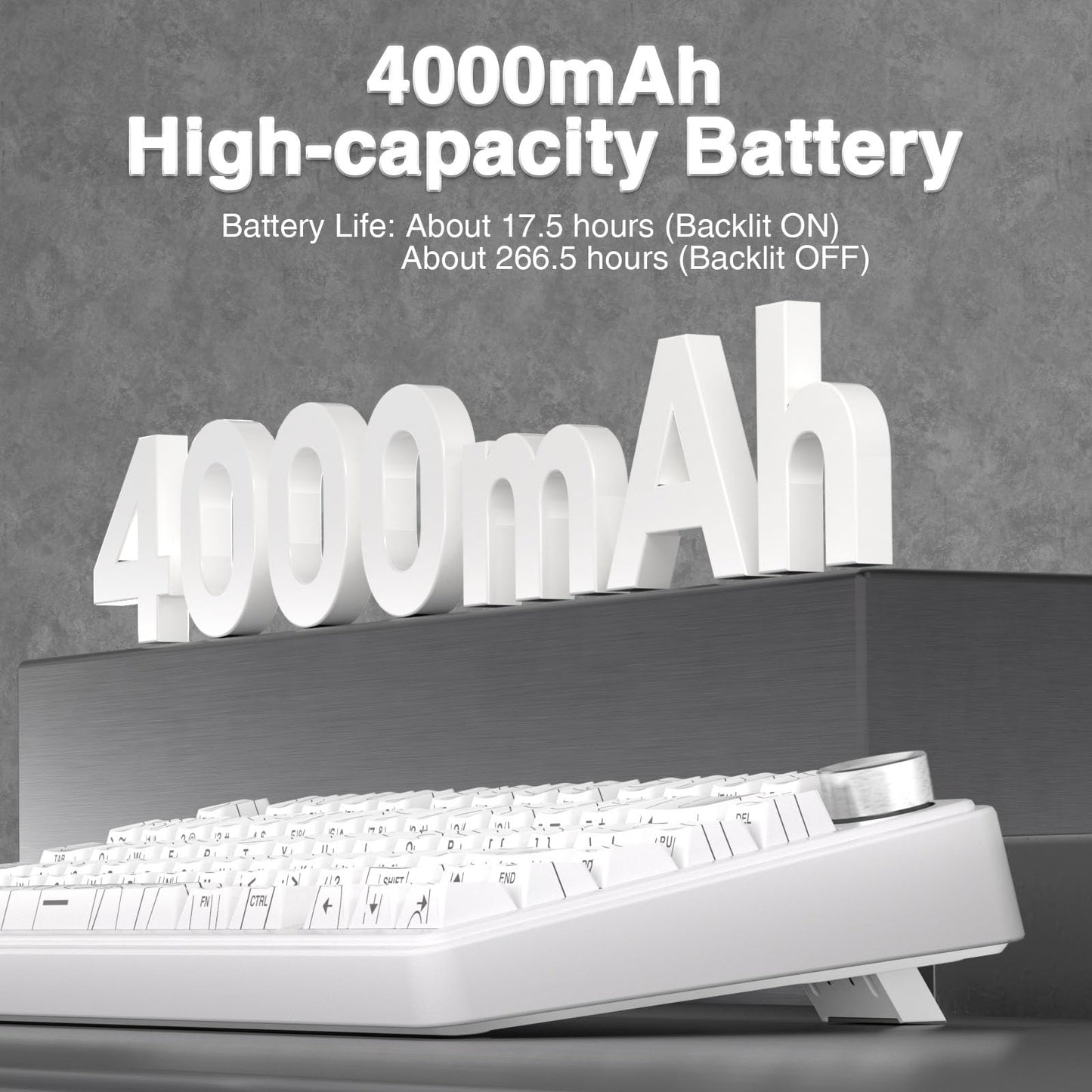 AULA F75 Pro Wireless Mechanical Keyboard,75% Hot Swappable Custom Keyboard with Knob,RGB Backlit,Pre-lubed Reaper Switches,Side Printed PBT Keycaps,2.4GHz/USB-C/BT5.0 Mechanical Gaming Keyboards