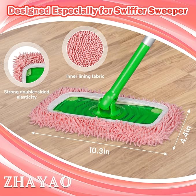 Reusable 100% Coral Fleece Mop Pads Compatible