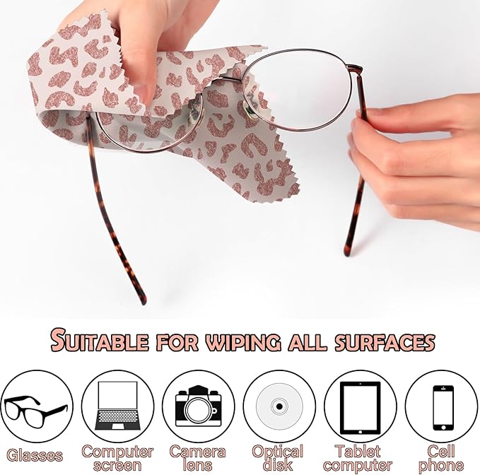 6 PCS Glasses Cleaning Cloth Eyeglass Cleaning Cloth Lens Eyeglasses Microfiber
