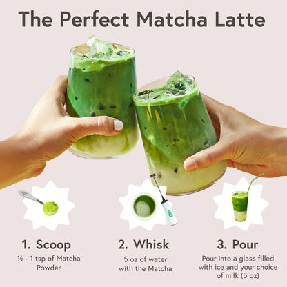 Matchabar Matcha Powder (80g) - Ceremonial Grade Authentic Japanese Matcha Green Tea Powder - Matcha Green Tea Powder Harvested in Japan - Matcha Tea Powder Latte - Zero Sugar, Vegan & 0 Calories