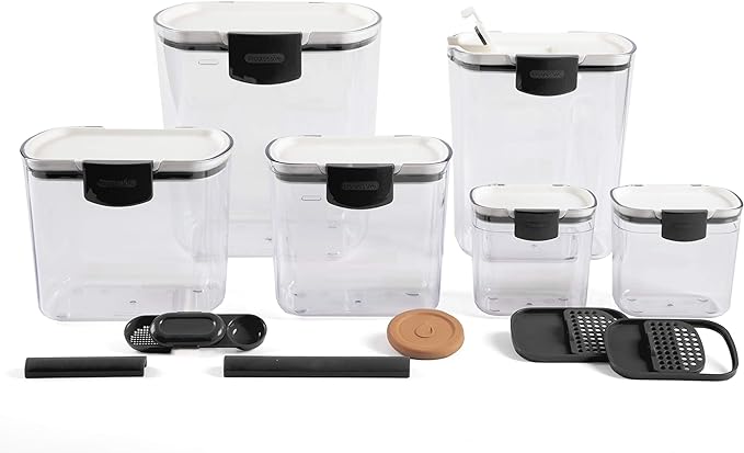 Progressive ProKeeper Baker's Airtight Kitchen Storage Canister Container Set