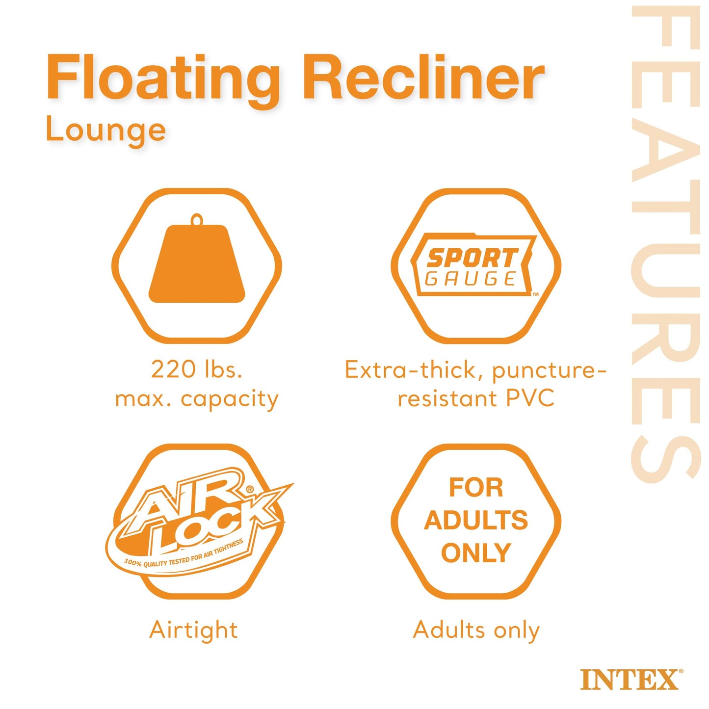 Intex Floating Recliner Lounge