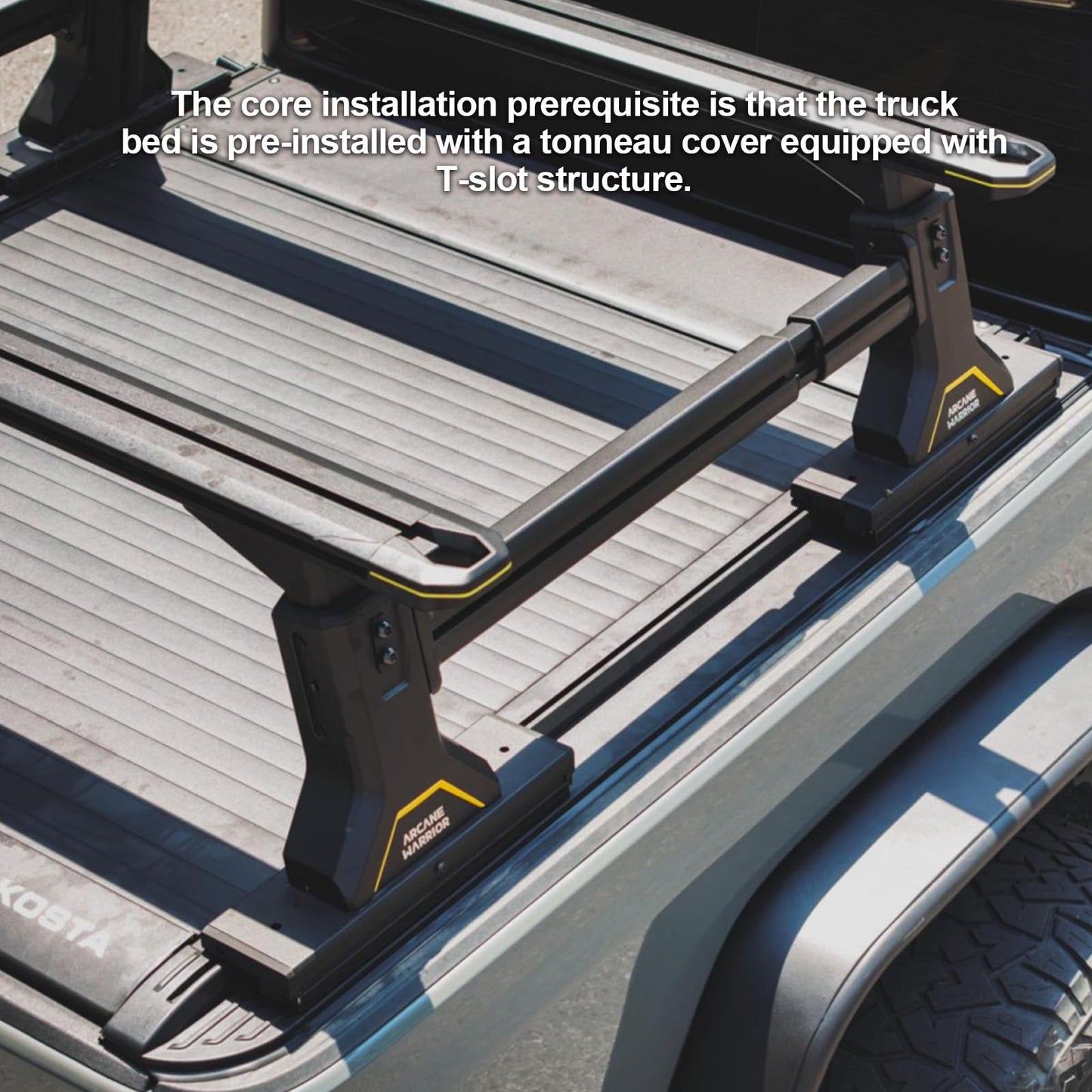 Tonneau Compatible Truck Bed Rack, Fits Tacoma, JT & Ranger, Aluminum Construction, 838 lbs Load Capacity, Anti-Theft & Easy Install