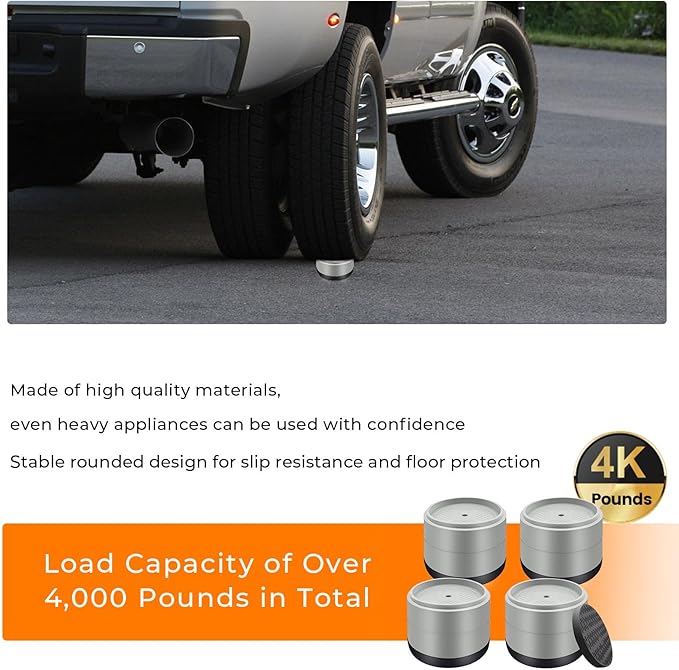 Furniture Risers Bed Risers Heavy Duty 1 inch, 2 inch, 3 inch, 4 inch Round