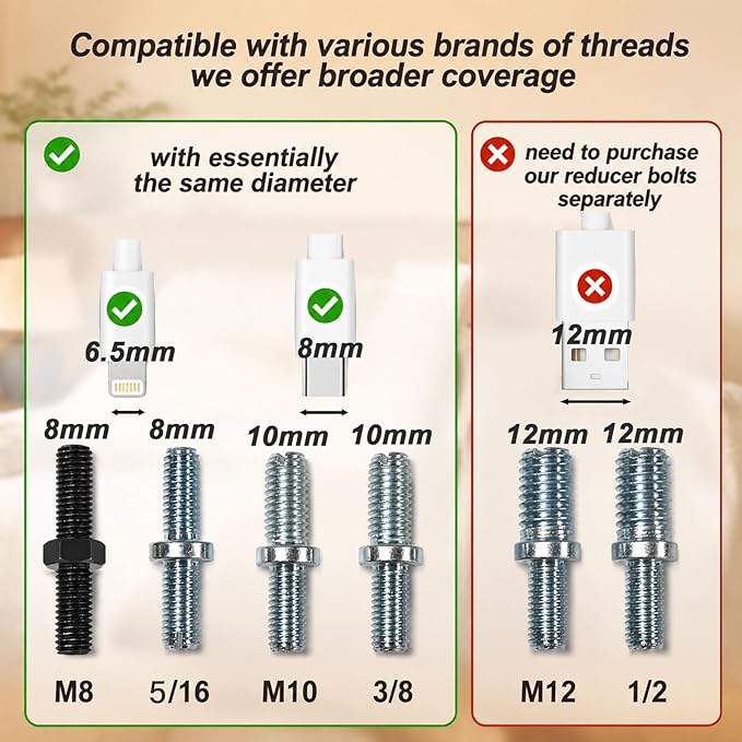 7-12 Inch Adjustable Bed Base Legs, Heavy Duty Metal Replacement Kit