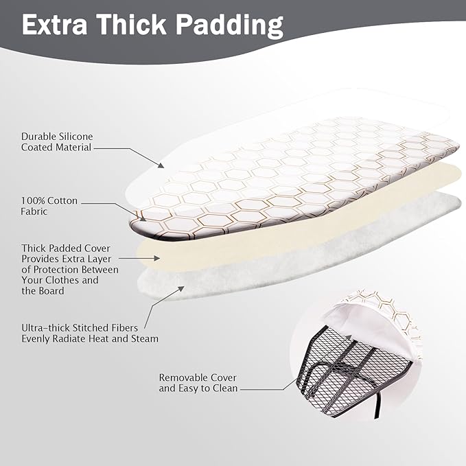 SheeChung Small Tabletop Ironing Board 32" Lx12 W, Folding Ironing Board