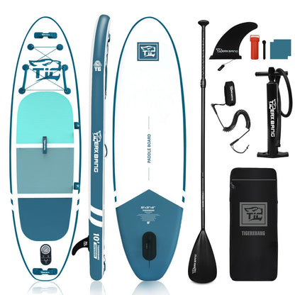TIGERXBANG Inflatable Stand Up Paddle Boards with Premium SUP Board Accessories, Allround Paddle Boards for Adults/Youth,Defender Collection Blue