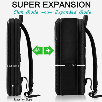 ZINZ Slim & Expandable Laptop Backpack Travel Backpack Compatible with All Model MacBook Air/Pro 13-14 inch XPS 13 Surface 13.5 and Most 13-14 inch NoteBooks,B01K01