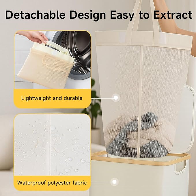 100L Extra Large Foldable Laundry Hamper