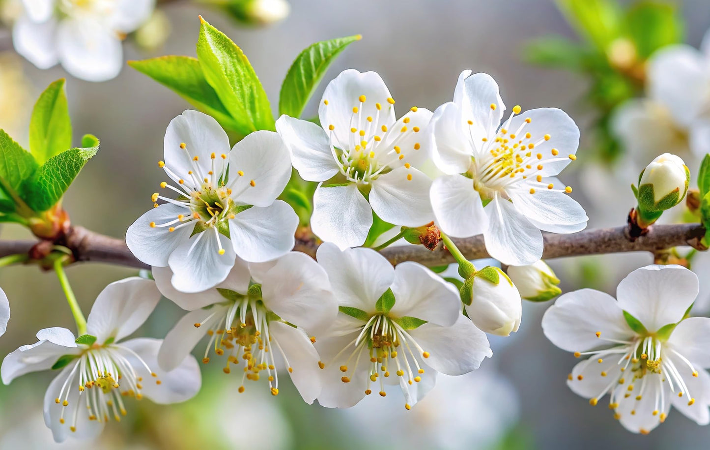 10 Nanking Cherry Tree Seeds for Planting - Stunning White Flowering Tree, Prunus tomentosa