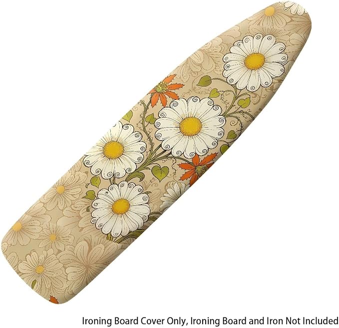 Daisy Print Ironing Board Cover and Pad Heat Reflective Stain Resistant Iron