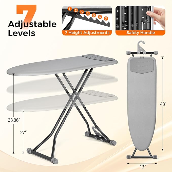 APEXCHASER Ironing Board, Compact Iron Board