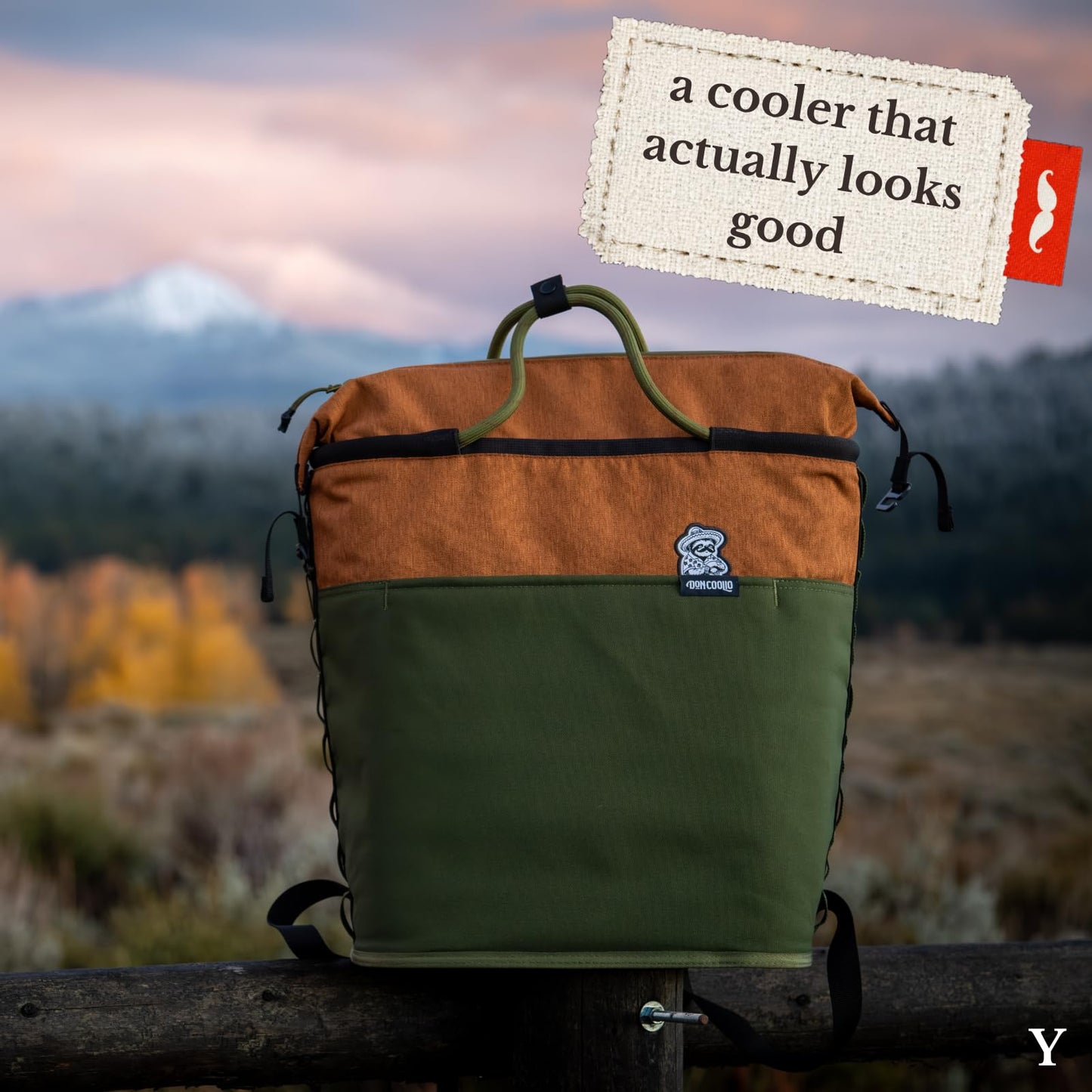 Don Coolio Pack - Insulated Backpack Cooler, 36 Can Soft Cooler Bag, 20L Capacity Hands Free, Leakproof & Waterproof, Portable for Beach, Travel, Camping & Hiking (Forest Daddy)