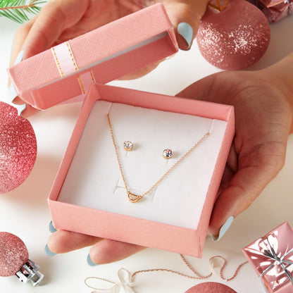 Bright Creations Cardboard Jewelry Gift Box Set - Bulk Gift Boxes with Lids & Ribbon Bows - Packaging for Rings & Necklaces - Earring Case & Bracelet Cases - Pack of 12, 3.5 x 3.5 x 1 in, 4 Colors