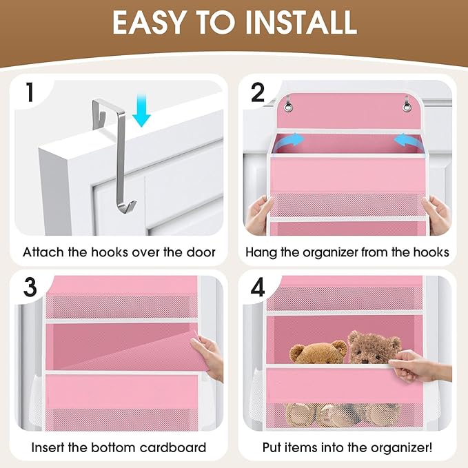 2 Pack Over The Door Organizer Hanging Storage Organizers
