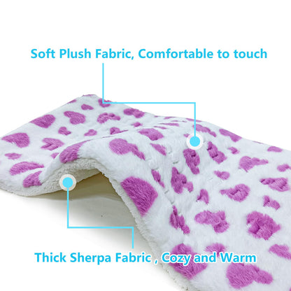 ZXU Heating Pad for Back Pain Relief, Ultra Soft Sherpa Heating Pad for Cramps Relief with 12 Heat Setting, Moist Heat Option, and Auto Shut Off Function Hot Heated Pad (Pink,Heart Pattern)