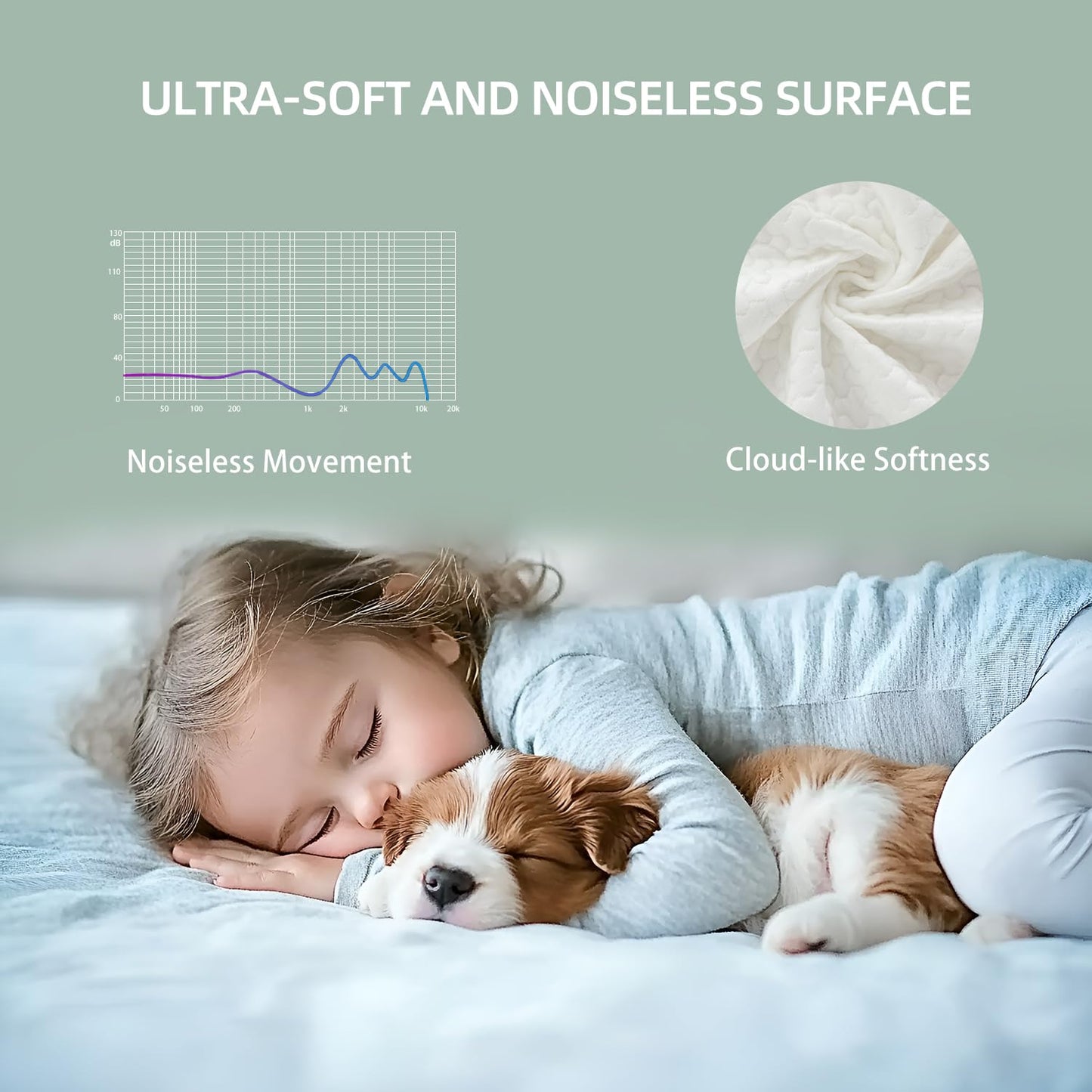 JOSOP Waterproof Mattress Protector King Size,3D Air Fabric Cooling Bed Cover Breathable Mattress Pad -Noiseless,Ultra-Soft Washable,Deep Pocket 8"-21" Mattress Cover