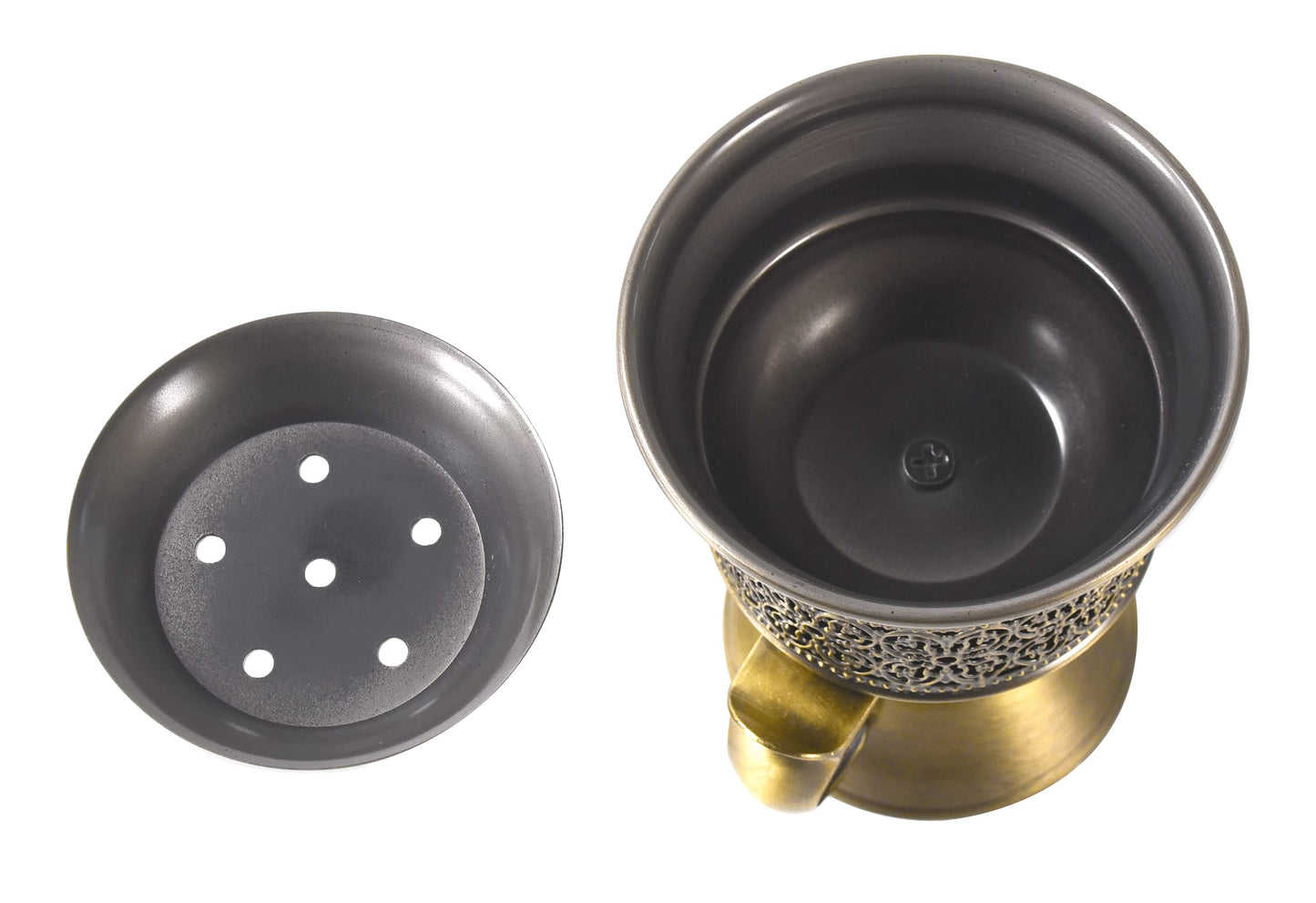Frankincense Resin Incense Burner, Incense Censer, Bakhoor Burner, Charcoal Incense Burner, Incense Burner with Handle Tongs for Yoga, Spa Aromatherapy