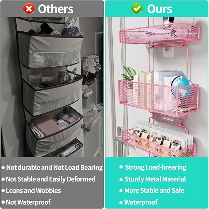 HapiRm Over Door Organizer Storage