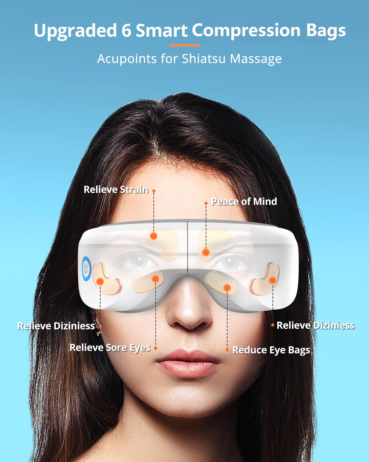 latumab Eye Massager with Heat, Heated Eye Mask with Bluetooth Music, Face Massager, Mask for Migraine & Headache Relief, Improved Sleep, Birthday Gifts for Mom Dad Women Men Her Him