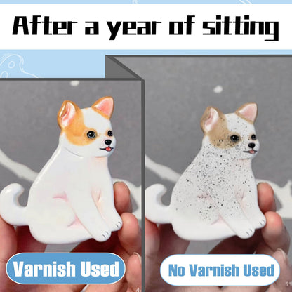 100ml Air Dry Clay Glaze, Air Dry Clay Varnish Can Not Only Used to Prevent Clay Cracking, Scratches, and Wear, It Can Also Having a Gloss Glaze Effect (Gloss)