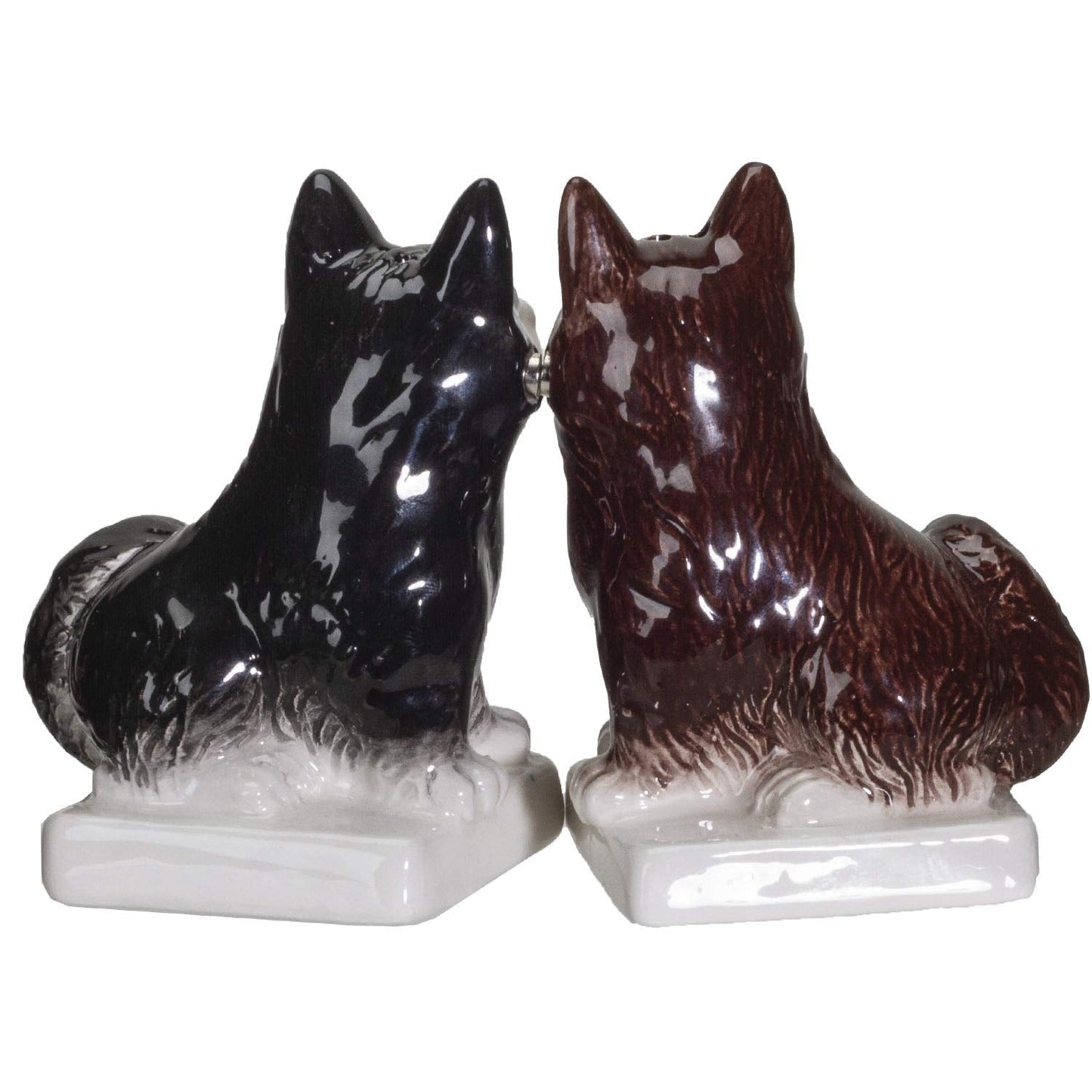 Pacific Giftware were Not Fat Huskies Ceramic Salt and Pepper Shakers Set