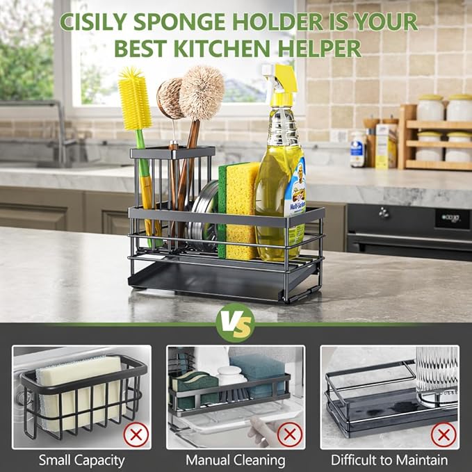 Cisily Sink Caddy Sponge Holder