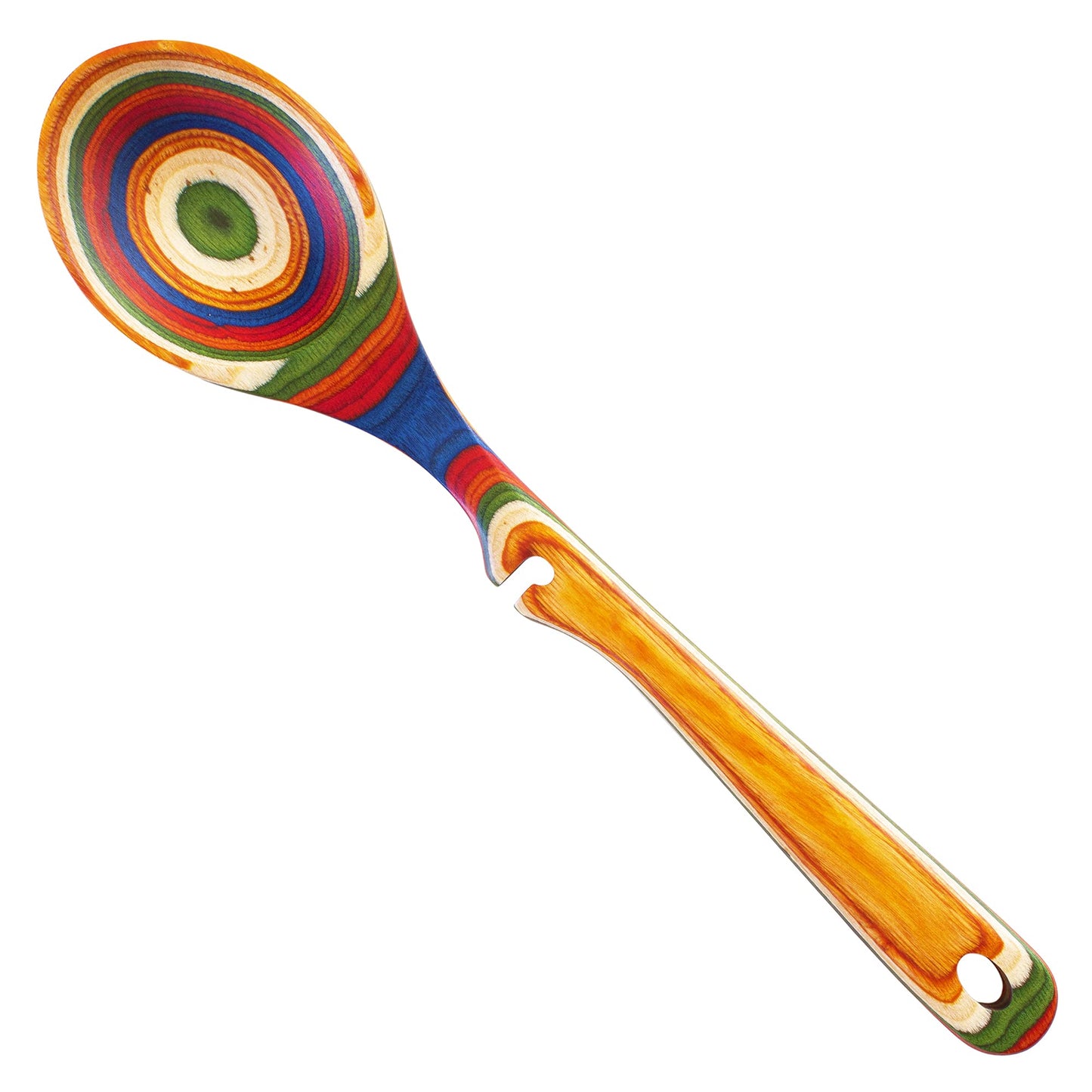 Totally Bamboo Baltique Marrakesh Collection 12-1/2" Wooden Cooking Spoon with Spoon Rest Notch, Ready for Use on Nonstick