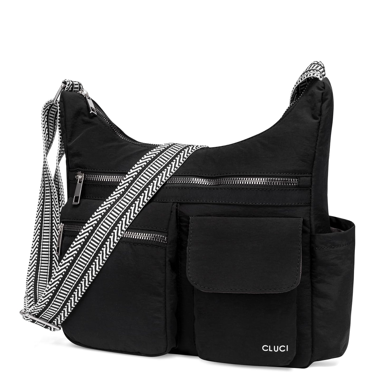 CLUCI Travel Purses for Women, Waterproof Nylon Crossbody Bags for Woman Trendy, Anti Theft Shoulder Handbags for Ladies
