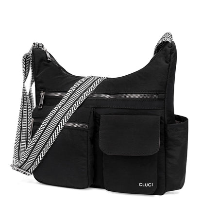 CLUCI Travel Purses for Women, Waterproof Nylon Crossbody Bags for Woman Trendy, Anti Theft Shoulder Handbags for Ladies