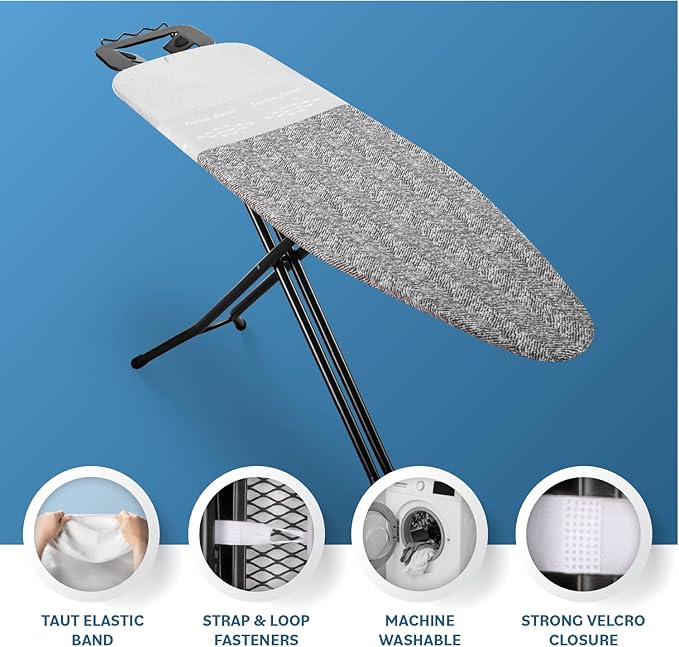 Bartnelli Ironing Board Cover and Pad, Made in Europe