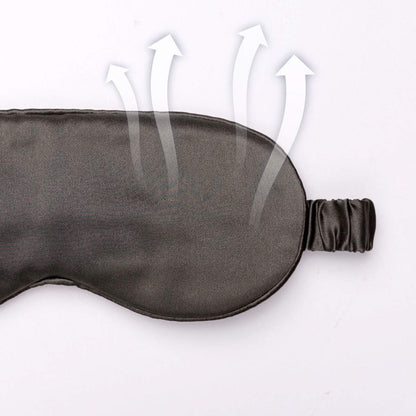 Silk Sleep Mask Light Blocking Luxury 100% Mulberry 19mm Silk Eye Mask Eye Cover Blindfold Ultra Soft Light & Comfy Anti Aging Skin Care with Travel Bag Gift Package