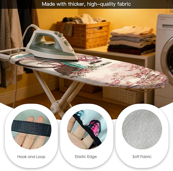 Nuxovilar Ironing Board Cover Needle Cotton 15x54 Inches | Ironing Board Cover