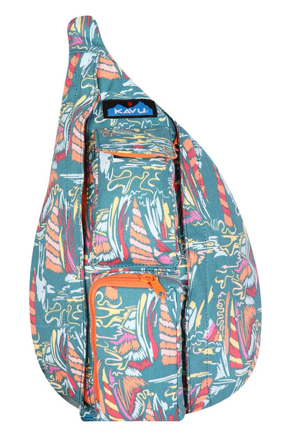 KAVU Mini Rope Bag Cotton Crossbody Sling - Sail Dreams