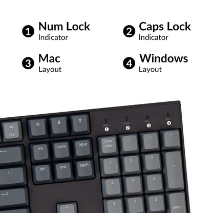 Keychron K10 Full Size 104 Keys Bluetooth Wireless Mechanical Gaming Keyboard for Mac Windows K Pro Brown Switch, Multitasking/White LED Backlight/USB C Wired Computer Keyboard