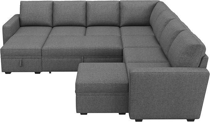 HONBAY Modular Sectional Sleeper Sofa