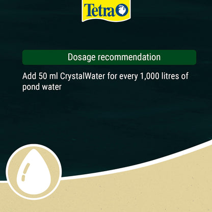 Tetra Pond Crystal Water, Effectively Clears Dirty Pond Water, 500 ml