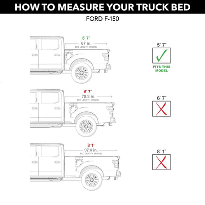 RealTruck BAK BAKFlip F1 Hard Folding Truck Bed Tonneau Cover | 772309 | Fits 2004-2014 Ford F-150 5' 6" Bed (66")