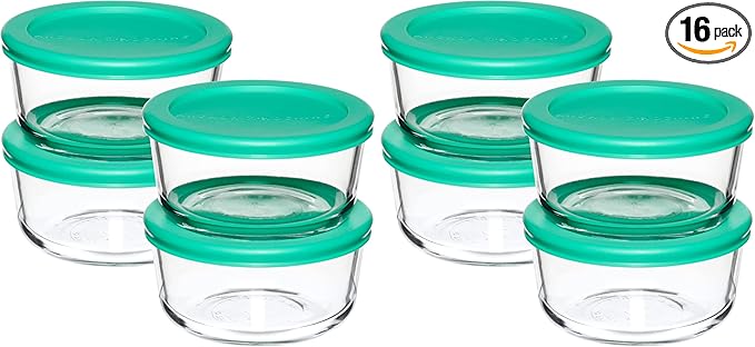 Anchor Hocking 2 Cup Glass Storage Containers