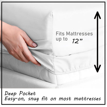 Gorilla Sheets King Size, Funny Animal Bed Sheets, Patterned Bedding Sheets & Pillowcases 4 Piece Set - Soft Microfiber Deep Pocket Fitted Sheet & Flat Sheet & 2 Pillow Cases J9-&-207