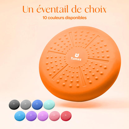 Tumaz Wobble Cushion - Wiggle Seat to Improve Sitting Posture & Stay Focused for Sensory Kids, Balance Disc to Relief Back Pain & Core Strength & Flexible Seating [Extra Thick, Pump Included]