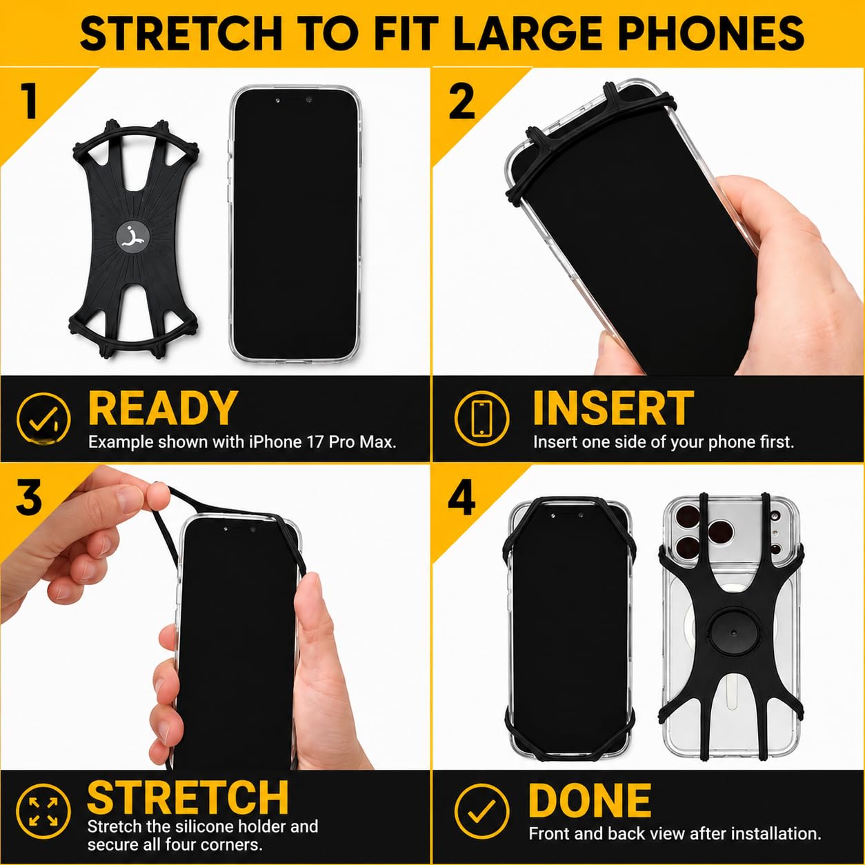 LULURUN Running Armband Phone Holder 360°Rotatable for iPhone 17/16/15/14/13 Pro Max Plus Samsung Galaxy S25/S24/S23 with Card Pocket for Gym Workout Exercising Hiking Cycling Walking Jogging
